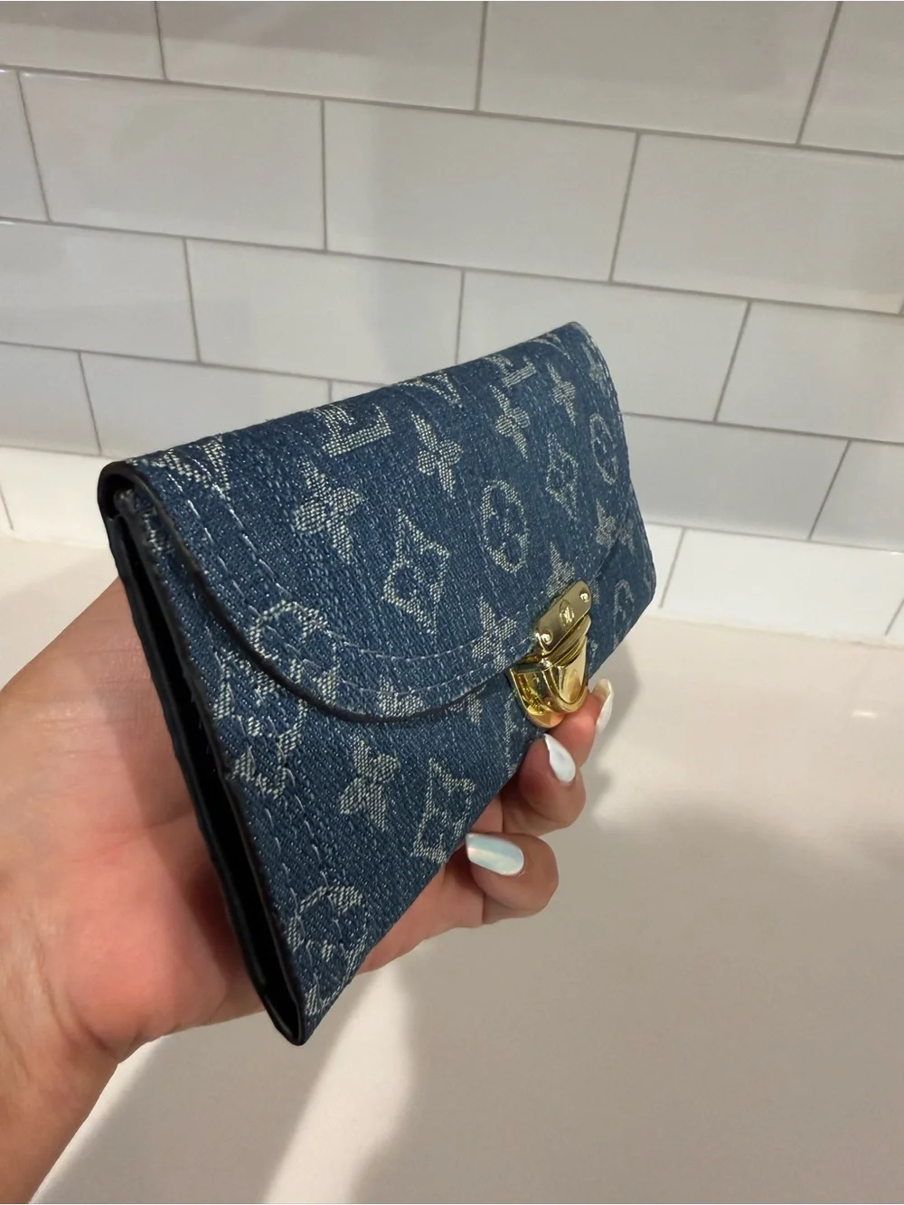 Denim Monogram Wallet